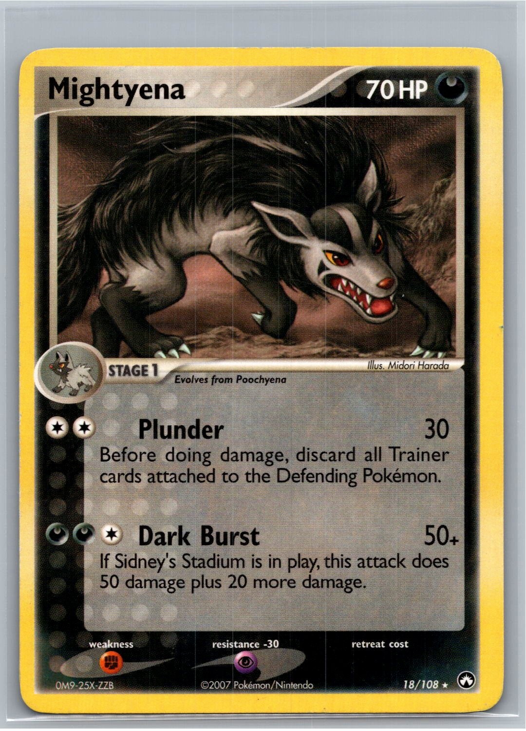 Mightyena Rare Power Keepers 18/108