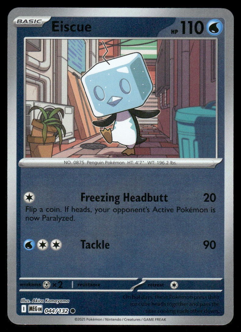 Eiscue Reverse Holo Common ME01: Mega Evolution 044/132 LP-NM