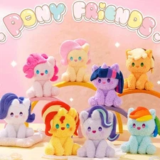 My Little Pony Pony Friends Series Sitting Plush Blind Box Keychain Genuine MLP