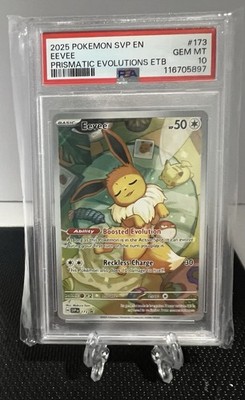 Pokémon TCG Eevee Prismatic Evolutions Black Star Promo Holo PSA
