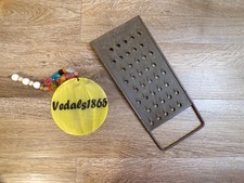 USE Fels-Naptha Soap VTG Cheese Grater Hand-Held Flat Vegetable Shredder 9"x4"
