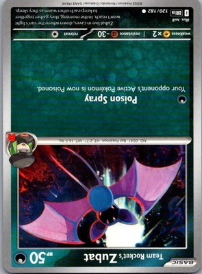 Team Rocket's Zubat Common Near Mint DRI 120/182