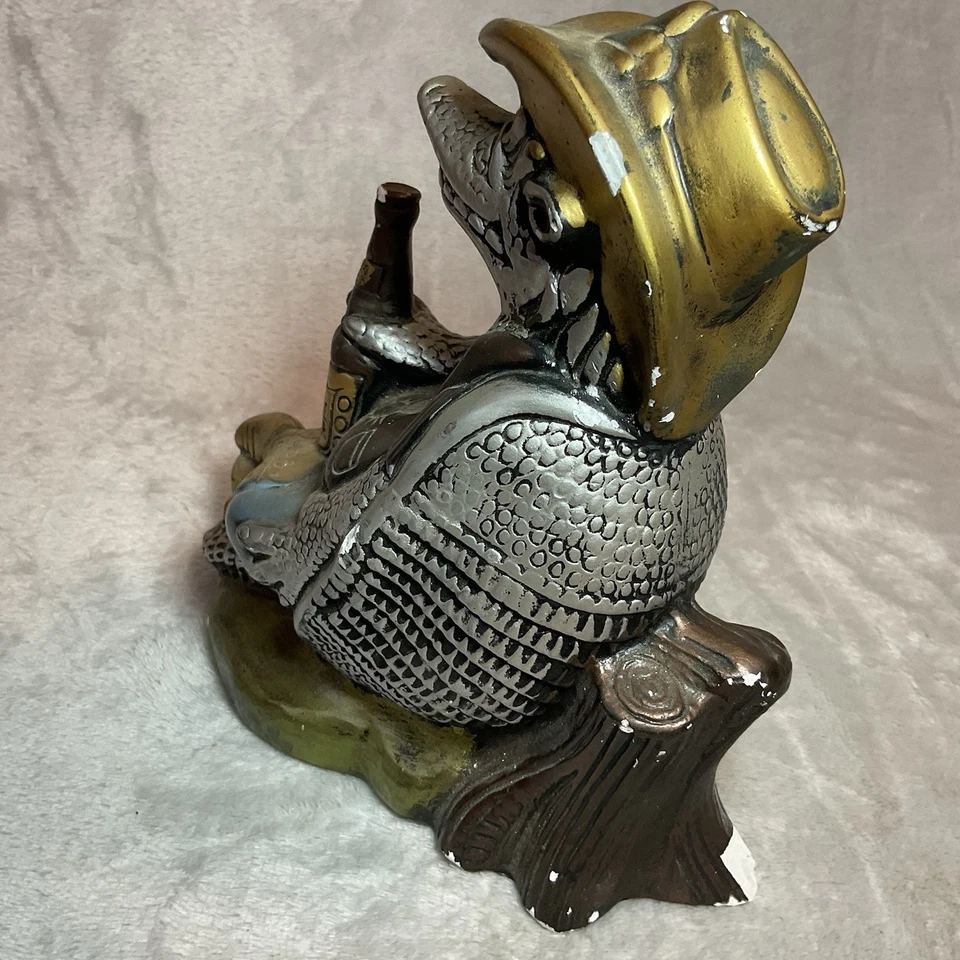 Figura Armadillo Estrella Solitaria Deep Flex 1980 ChalkWare Cerámica Chippy 8 pulgadas De Colección Foto 4 de 4