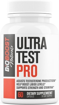 Ultra Test PRO | 9 in 1 Testosterone + Blood Flow Booster Supplement for Male