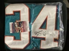 Ricky Williams Signed Dolphins Aqua Football Jersey JSA