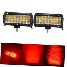Red Led Off-Road Light Bar 36W 7-inch Spot Driving 2pcs 36w spot Red lights