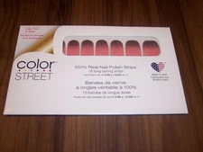 Color Street Nail Polish Strips Atomic Sparkle Pink Purple Ombre