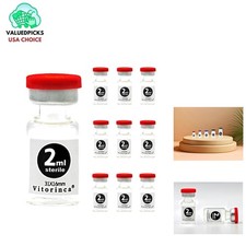 Professional 10-Pack Sterile Vials - Self-Sealing for Lab and Study Use