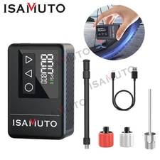 ISAMUTO MINI Portable Bicycle Tire Pump 120 PSI Fast Inflation Bike Air Pump