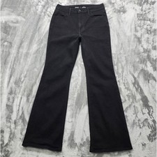 Old Navy Jeans Womens 6 Black WOW High Rise Flare Leg Stretch Denim Casual