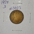 1924-S Fine Lincoln Wheat Penny, Item 3603