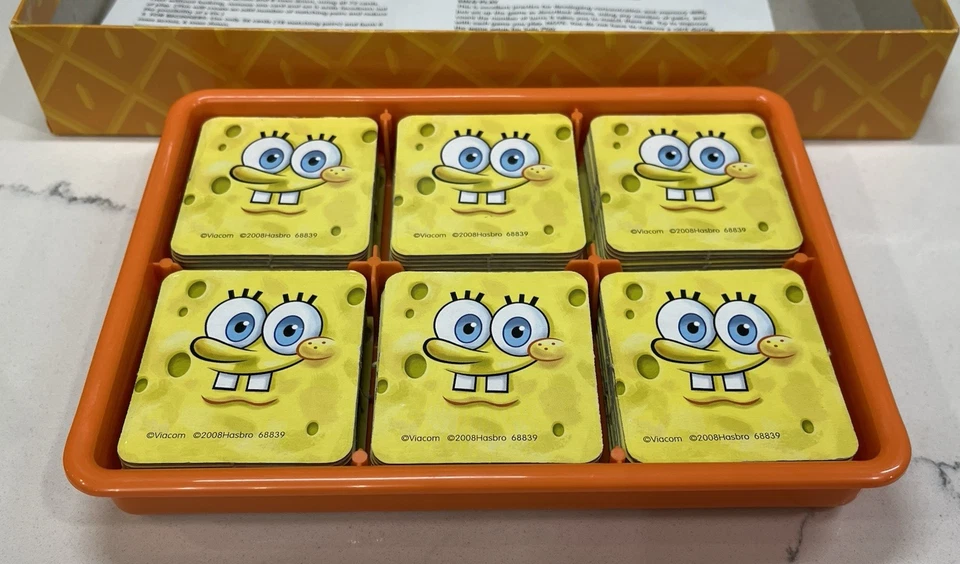 2008 Milton Bradley Nickelodeon SpongeBob Memory Game COMPLETE 72 Cards & Tray - Image 3 of 4