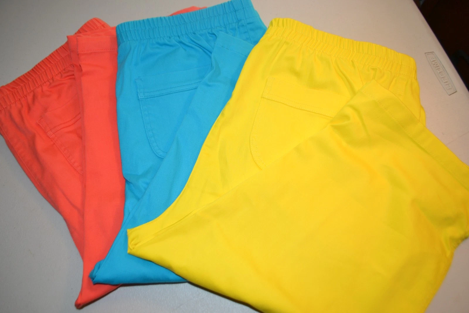 Allison Daley Women Colorful Cotton Blend Capri Pants Sz 10 (Set of 3)