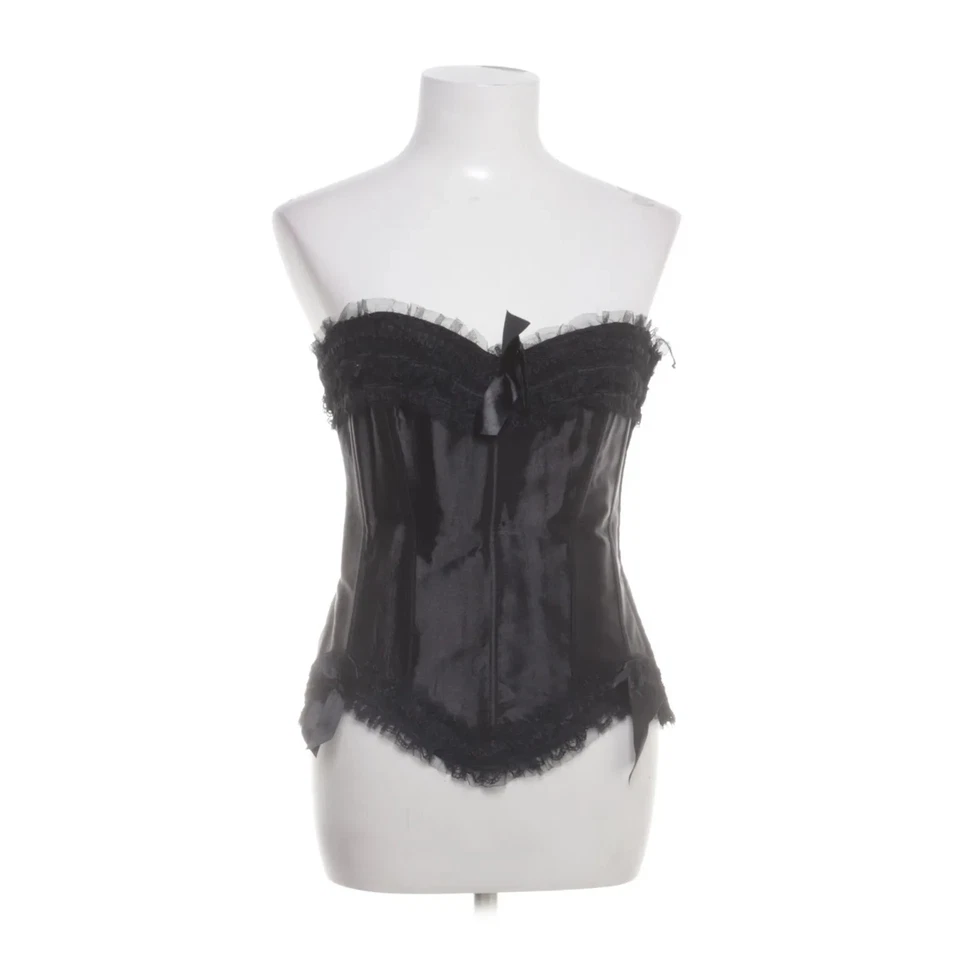 Korsett, Größe: XL, Schwarz, Elasthan/Polyester, Einfarbig, Damen #ld7