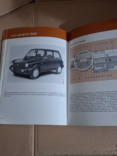 LANCIA AUTOBIANCHI A112 JUNIOR-ABARTH 70 HP ELITE-USO E MANUTENZIONE-2*ED 1983 - Foto 9 di 9