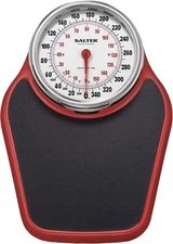 Salter Pro-Helix Professional Oversized Bathroom Scale with Black/Red 