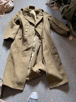 ORIGINAL WWII US ARMY WINTER M1938 GREATCOAT OVERCOAT- LARGE 44R