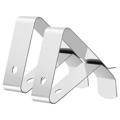 2Pcs Reusable Stainless Steel Probe Clip Holders for Meat Thermometer Bbq Use - Image 1 of 4