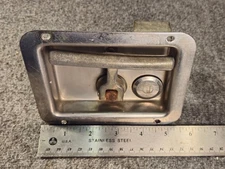 Stainless Steel Folding T-Handle  lock For Trucks/Trailers   no Key