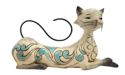 Jim Shore Maya Laying Down Siamese Cat Figure Heartwood Creek Enesco 2013 #1