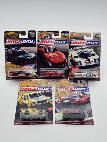 Hot Wheels 2017 Car Culture Race Day Complete Set 1 - 5 with custom case - Foto 2 di 17
