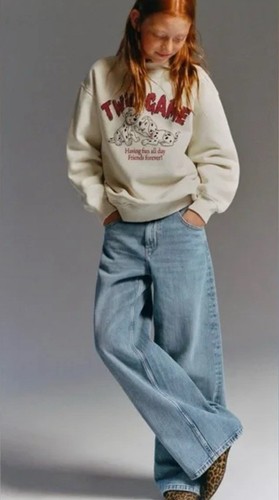 Zara Kids 101 DALMATIANS © DISNEY SWEATSHIRT In Ecru Size 8-9 Years New - Picture 2 of 3