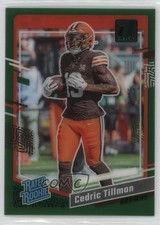 2023 Panini Clearly Donruss Rated Rookie Green /25 Cedric Tillman #54 lz7