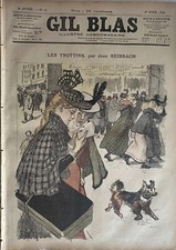 Le Gil Blas Steinlen And Balluriau 1898 No. 13 Les Trottins By Jean Reibrach