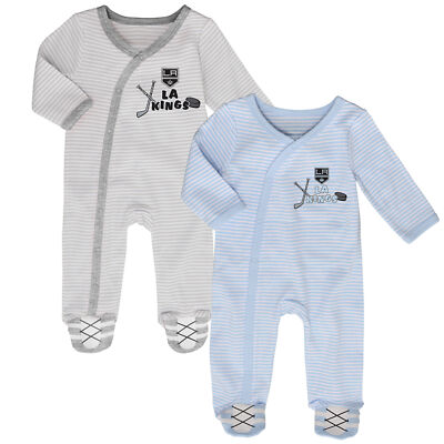 0-3M Infant Los Angeles Kings Sunday's Best Sleeper Pajamas 2-Piece Set