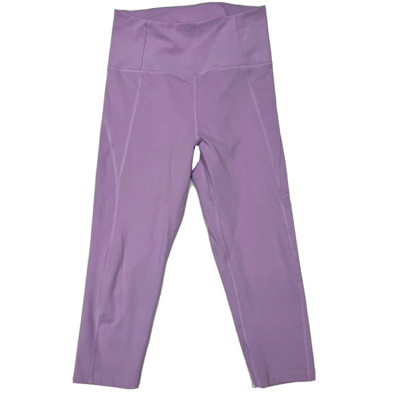 girlfriend-collective high rise lilac crop 17” inseam leggings