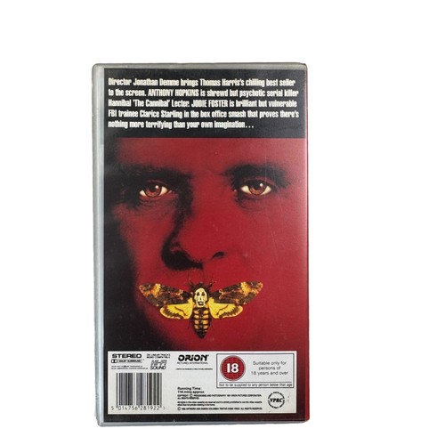 The Silence Of The Lambs Video VHS Horror Film Movie Orion Films Cert 18 1991 - Picture 8 of 23