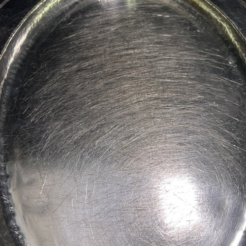 DSP&Co. Derby Silver Plate Co 4205NS Hammered Tray Nickel-Silver Serving Platter - Picture 8 of 13
