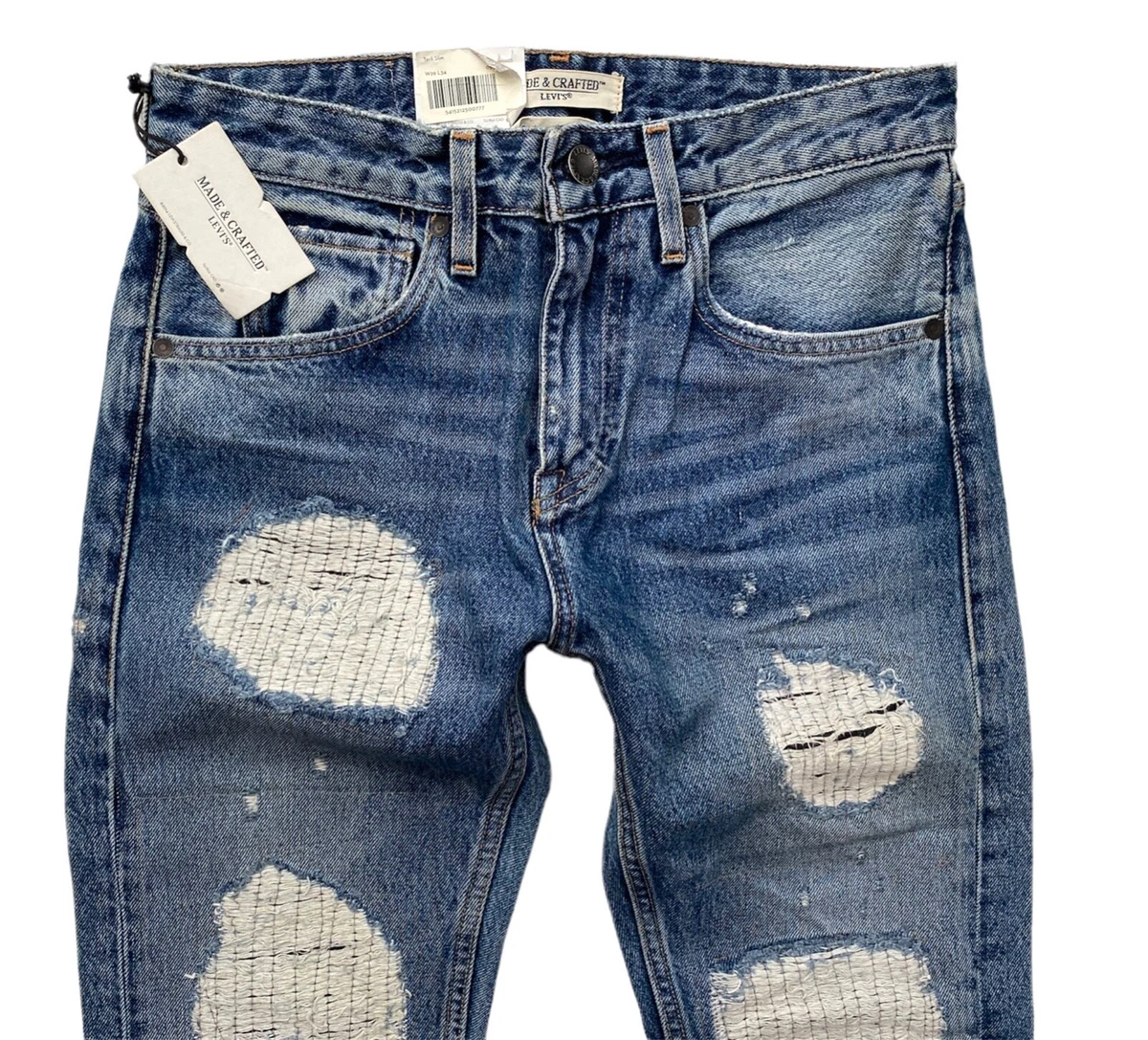 Levi's Levis Made & Crafted Tack Slim Distressed Repaired