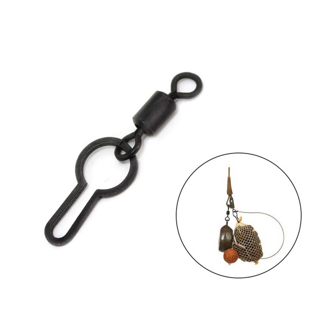 20pcs Quick Change Ring Pva Bag Hanging Swivel Clips Carp Fishing Tackle Set