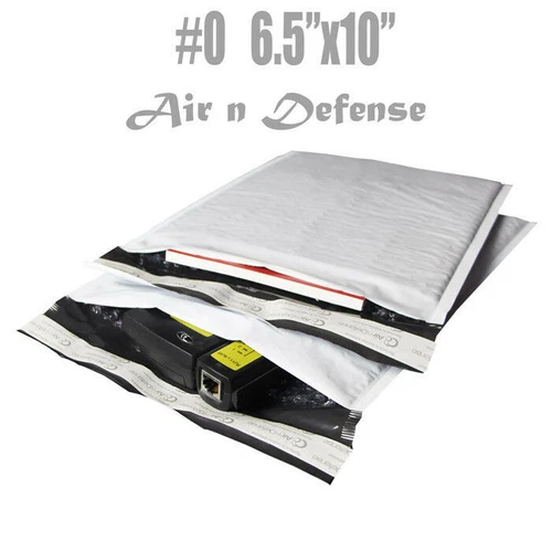 500 #0 6.5x10 Poly Bubble Padded Envelopes Mailers Shipping Bags AirnDefense