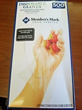 (500) FOOD SERVICE CLEAR SINGLE USE POWDER FREE, LATEX FREE (ONE SIZE FITS ALL)