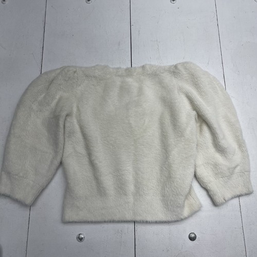 Free People elfenbeinfarbener Moonbeam Pullover mit eckigem Ausschnitt Damen Größe Medium - Bild 7 von 9