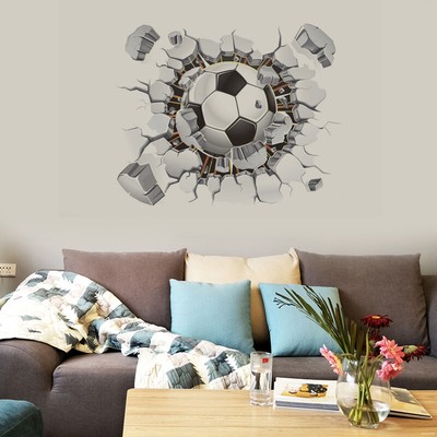 Football Soccer Ball Wall Sticker Kids Room Decal Home Room Decor Stickers Pvc Ebay