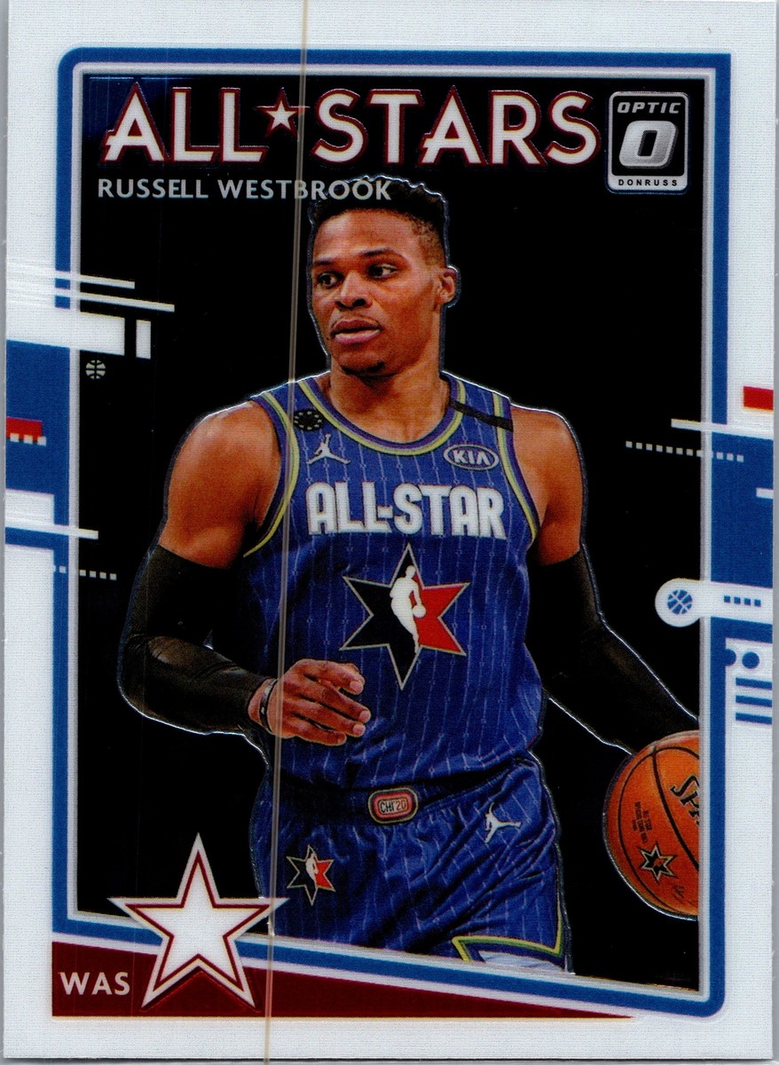 希少品ラッセル.ウエストブルック#4ワシントン　ウィザーズ 2020 Russell Westbrook #7 Donruss Washington Wizards All-Stars