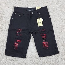 Trestles Supply Distressed Jean Shorts Kid 12 Black 5 Pockets Denim Pants Cotton