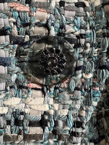 CHANEL 17A PARIS-COSMOPOLITE NEW FANTASY TWEED BLUE PINK Jacket FR42 $9K - Picture 11 of 12