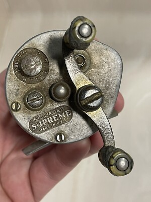 クラシック PFLUEGER SUPREME Vintage Fishing Reel Pflueger Supreme Model Level Wind | eBay
