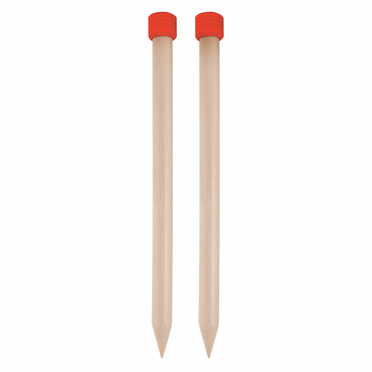 B&Q -  Basix Sp 25X25Jumbo Birch: Knitting Pins: Single-Ended: 25Cm X 25.00 mmKnitpro - Image 2