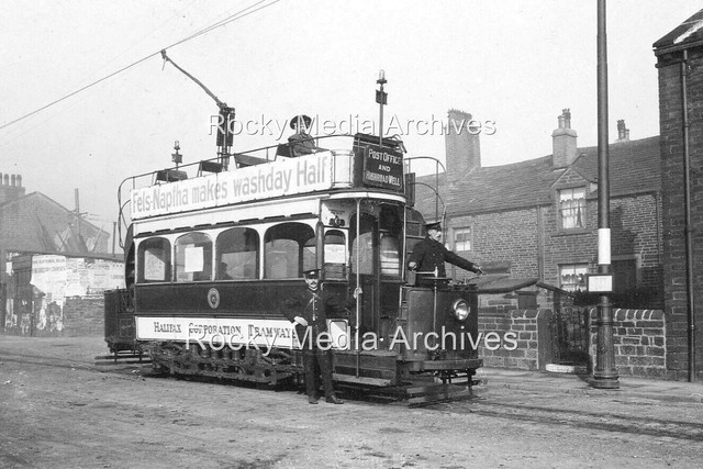 Zhj-56 Tram Gibbett Street Highroad Well Halifax Yorkshire. Photo Zhj-56 Tram Gibbett Street Highroad Well Halifax Yorkshire. Photo