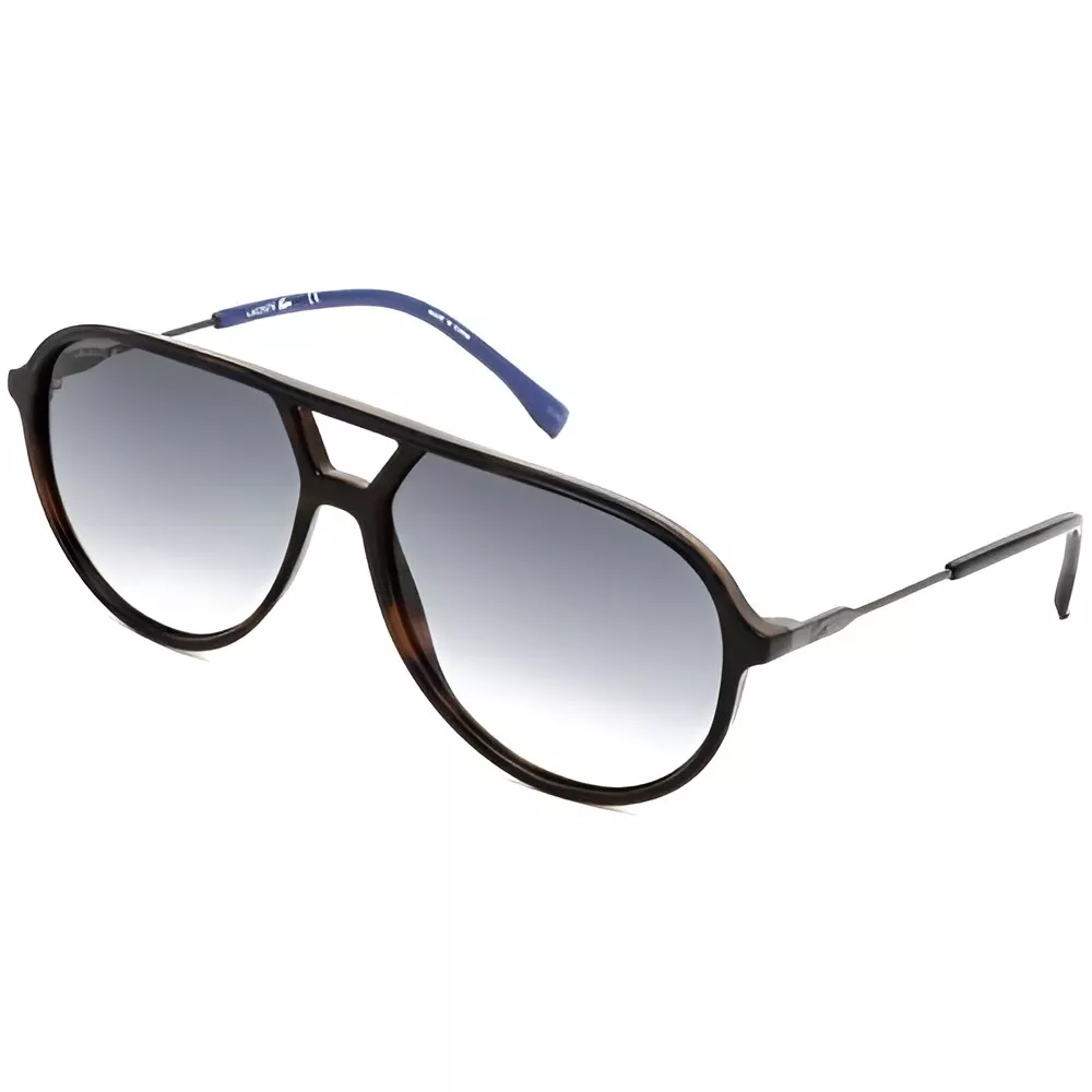 New Lacoste Aviator Sunglasses L927S 214 Havana Brown Gray 59 13 145