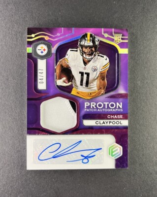 2020 Panini Elements Chase Claypool Proton Rookie Patch Auto RPA /47 SSP