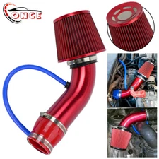 3"/76mm Car Cold Air Intake Filter Induction Kit Pipe Power Flow Hose System