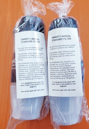 SEYCHELLE STANDART WATER FILTRATION 28 OZ FLIP TOP BOTTLE LOT OF 2 - Picture 2 of 5