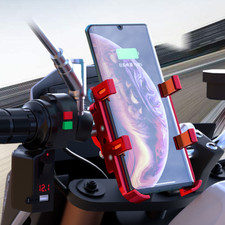 Aluminum 360 Rotating MTB Bicycle Holder Motorcycle Handlebar Support GPS Mount