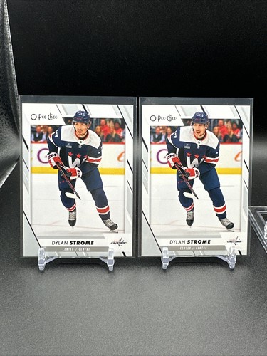 2023-24 O-Pee-Chee Dylan Strome Washington Capitals #34 Lot Of 2 Hockey NHL